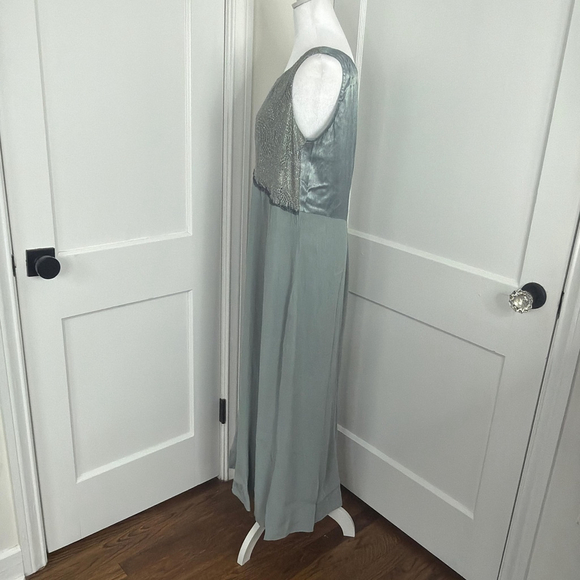 Vintage Spencer Alexis Maxi Dress Womens 10 Green Fairy Romantic 90s Y2K USA - Picture 6 of 11